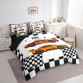 thumbnail image 2 of Erosebridal Boys Racing Car Bedding Comforter Set, Extreme Sports Full Bedding Set, Black Reversible, 7-Piece, 2 of 6