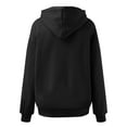 thumbnail image 5 of Fgnfyis Women's Oversized Hoodie Pullover Hooded Sweatshirts Comfy Casual Loose Winter Black XXL, 5 of 5