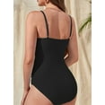 thumbnail image 4 of Maternity Swimsuit Bathing Suit Spaghetti Straps Adjustable Black S, 4 of 8