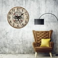 thumbnail image 5 of IMMEKEY Vintage Rustic Wall Clock, Silent Wooden Dial Flower Timer Clock, 5 of 5