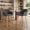 Gray, variant on Sailvan Set of 2 Modern Bar Stools,Linen Upholstered Kitchen Island Chairs with Back & Arms,Solid Wood Legs Tall Counter Stools Green