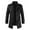 Black, variant on Babysbule Mens Winter Coats Men's Fashion Casual Warm Fit Thick Leather Long Jacket Long Sleeve Lapel Pocket Zipper Fit Top Coat