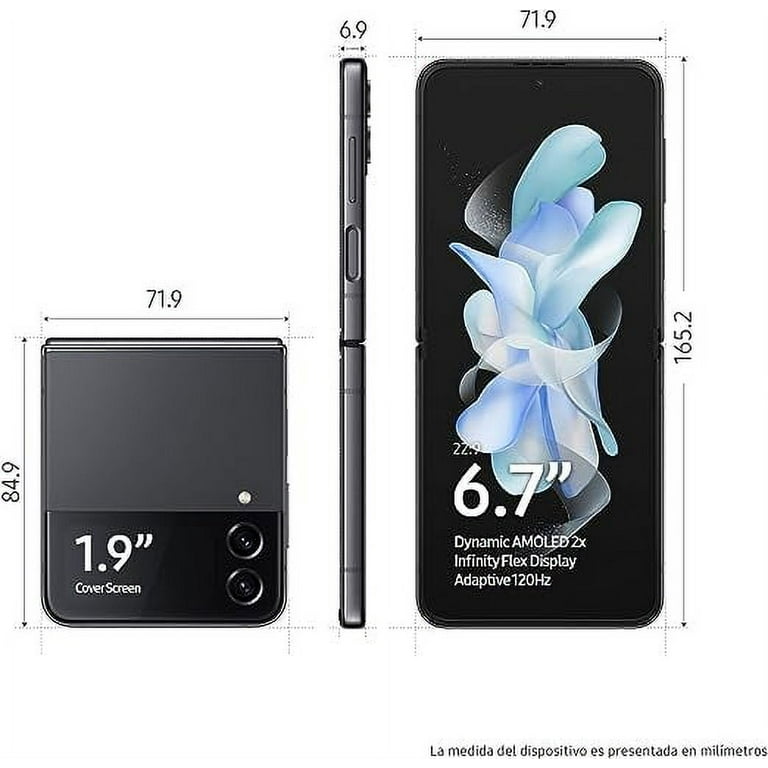 Samsung Galaxy Z Flip 4 5G 128GB Smartphone (Unlocked), Gray Samsung Galaxy Z Flip 4 5G 128GB Smartphone (Unlocked), Gray