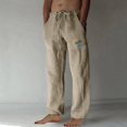 thumbnail image 2 of Styesk Pantalon Homme Mode Imprimé Décontracté Taille Élastique avec Poche Pantalon de Sport, 2 of 5