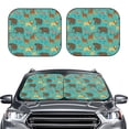 thumbnail image 6 of Lsque Cute Animals 2 PCS Windshield Sun Shade | CarFoldable Window Covers | Car Accessories Reflect UV for Universal Cars SUV Truck | Medium, 6 of 7