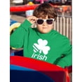 thumbnail image 3 of Tstars Boys Unisex Cute Irish Shamrock St Patricks Day Clover Kids St Patricks Day Cute Shirts Gift for Boys Irish Shirt Pride Proud Irish Toddler Kids Hoodie, 3 of 6