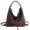 thumbnail image 3 of Bolso Hombro Gamuza para Mujer Con Lazo Y Bolsillo Interior Viajes (marrón), 3 of 7
