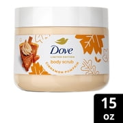 Dove Scrub Cinnamon Pumpkin Pie Exfoliates & Moisturizes Skin ,15 OZ