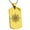 Gold, variant on Stainless Steel Nautical Chaim Compass Engraved Dog Tag Pendant Necklace