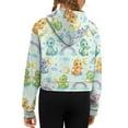 thumbnail image 2 of Uourmeti Cartoon Dragon Rainbow Moon Girls Quarter Zip Up Sweatshirt with Pocket Oversize Plus Size Soft Loose Athletic Top for Gym Run Travel Weekend Size 7-8, 2 of 7