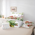 thumbnail image 5 of Feelyou Kawaii Frog Prince Bedding Comforter Set 7pcs, Mushroom Plant Botanical King Bedding Sets, Cute Cartoon Animal Reversible Bed Sheets, Ultra Soft Bedroom Decor, 5 of 7