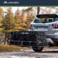thumbnail image 3 of ARKSEN 60 x 25 x 6 Inch Folding Hitch Cargo Rack Carrier with Cargo Bag & Net, Stabilizer & 2 Straps, 500 Lbs Capacity Heavy Duty 2 Inch Receiver Luggage Basket for SUV Pickup Camping Traveling, 3 of 6