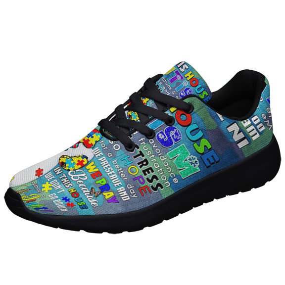 In This Autism House Shoes Sneakers for Women Men Black Size 3.5