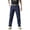 Dark Blue, variant on ENCCRWIN Men's Versatile Multi-Pocket Work Pants, Solid Color Design, Relaxed Fit Suitable for Casual Fashion, Outdoor Tasks, and Leisure Wear,Army Green 30