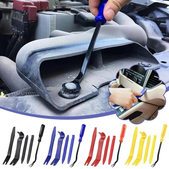 QHUDLV Plastic Trim Removal Pry Tool Set,Car Radio Panel, Door Dash Clip Fasteners