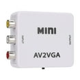 thumbnail image 2 of POINTERTECK Convenient AV to VGA Video Audio converter Adapter High Quality TV Set-top Box Video Converter with USB Cable for Monitor Laptop Desktop PC TV, 2 of 10