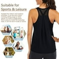 thumbnail image 3 of Womens Workout Tops for Women Racerback Tank Tops Mesh Yoga Shirts Athletic, 3 of 6