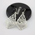 thumbnail image 5 of Classic Women Hollow Teardrop Metal Moroccan Drop Earrings Boutique Jewelry, 5 of 9