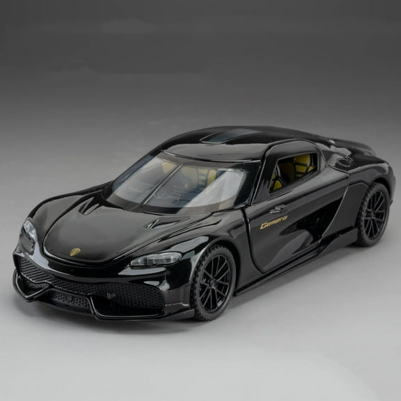 1:32 Scale Miniature Model Car Toys Alloy Diecast Sports Cars 4 Doors Opened Pull Back Ornament Vehicles Boys' Gifts