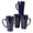 Cobalto, variant on 16oz Funnel Ceramic Tall Coffee Mugs for Coffee, Tea, Cocoa, Latte, Milk
