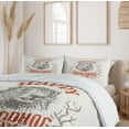 thumbnail image 6 of Ambesonne Groundhog Day Duvet Cover Sets, Marmot Branch Wreath, 2-Queen, Pale Eggshell Rust and Taupe, 6 of 7