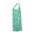 thumbnail image 3 of Sindrella Women's Sleeveless Cotton Blend Snap Front Duster Robe with Pocket-Mint Floral Hearts-Medium, 3 of 6
