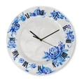 thumbnail image 4 of Eangee Clock Wall Decor With Blue Flowers, 4 of 5