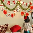 thumbnail image 4 of Christmas Rattan Ball Light String - 200cm Decorative Garland with LED Lights (Red/Green Holiday Decor for Tree, Mantel & Outdoor Use), 4 of 6