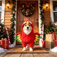 thumbnail image 5 of PET Parrot Costume, a Red Polyester Parrot-Style Costume Sized for the Selected PET Variation, for Dogs, Cats, PET Parties, Photos, and Playful Seasonal Dress-up, Red, Size L, Practical Home Use, 5 of 7