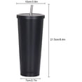 thumbnail image 4 of Gobelet de Voyage en Acier Inoxydable avec Paille et Couvercle, Gobelet Isolé sous Vide, 4 of 5