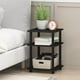 thumbnail image 3 of Mesa auxiliar Furinno TURN-N-TUBE de 3 niveles, madera negra, 37 x 37 x 53 cm, 3 of 8