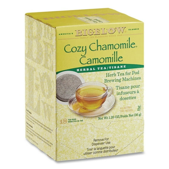 Bigelow RCB10906 1.90 oz. Herbal Tea Pods - Cozy Chamomile (18/Box)
