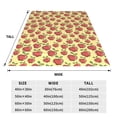 thumbnail image 3 of Bixox Fleece Blanket Apple Pattern Super Soft Double-Sided Microfiber Flannel Blanket for Sofa, Bed, Couch,Suitable for All Seasons - 60"x50", 3 of 5