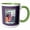 Green/White, variant on 3drose, Domestic S.m. Company Advertising Art Victorian Era Women Watching a Sailboat, 11oz Two-tone Red Mug