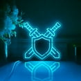 thumbnail image 5 of Defense Shield Led Light Box, Dimmable Neon-Like Light Signs USB Power for Wall Decor Bedroom Decoration, RGB Light (WxH) 11"x11", 5 of 8