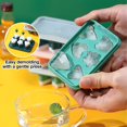 thumbnail image 3 of Bandeja de hielo empaquetada en 3 piezas, molde de hielo de silicona de grado alimenticio con cubierta, bandeja de silicona flexible y fácil de aflojar., 3 of 5