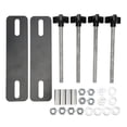 thumbnail image 1 of Traction Board Mounting Kit, Long Durability Flexible Traction Board Mounting Brackets Kit Impact Resistant  For 4.72-6.69in Recovery Tracks Black, 1 of 8