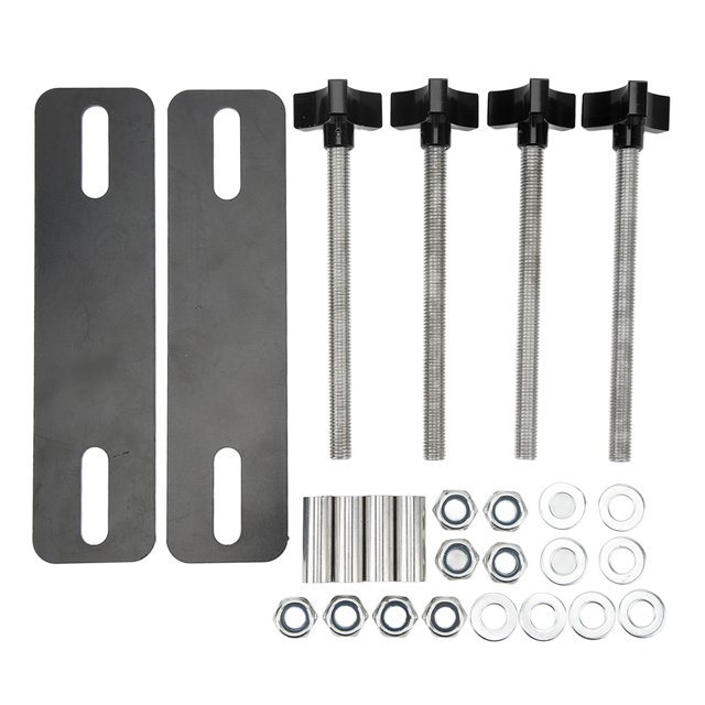 Kit de Montage pour Planche de Traction, Support de Montage Flexible à Longue Durabilité Résistant aux Impacts pour Pistes de Récupération de 4,72-6,69 Pouces Noir