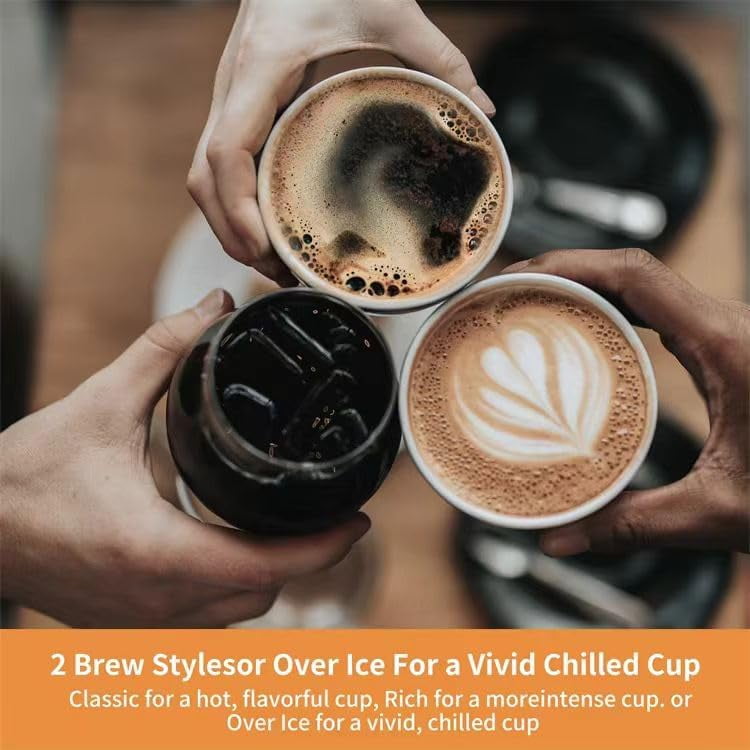 Single Serve Coffee Maker, Multi-Size Cup Settings, Black (black)