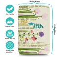 thumbnail image 5 of Washable Rubber Leaves Multicolored Flower Dish Drying Mats for Kitchen Counter Home Large Coffee Bar Pad Accessories and Decor for Utensils Stemware 23.5''x15.5'', 5 of 7