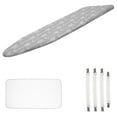 thumbnail image 3 of Pcapzz 58x19in Ironing Board Cover Ironing Board Pad Replacement with Elastic Edges Scorch Resistant Elegant Iron Board Cover for Travel Home,Grey Arrow, 3 of 9