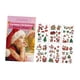 thumbnail image 2 of Pegatinas temporales navideñas, decoración facial con calcetines de Papá , muñeco de nieve y , 6 hojas, pegatinas navideñas para el cuerpo,, 2 of 8