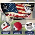 thumbnail image 6 of USA Flags Semi-Circular 250th Anniversary, 4th of July Patriotic Decorations Outdoor, Half Round US Flag for Front Porch, Wall Hanging for Home Decor, 6 of 8