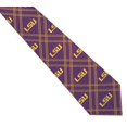 thumbnail image 4 of LSU Tigers Checked Woven Poly Tie, 4 of 4