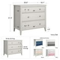 thumbnail image 6 of Little Seeds Monarch Hill Poppy 3 Drawer Dresser, Ivory Oak, (Off-White), 6 of 8