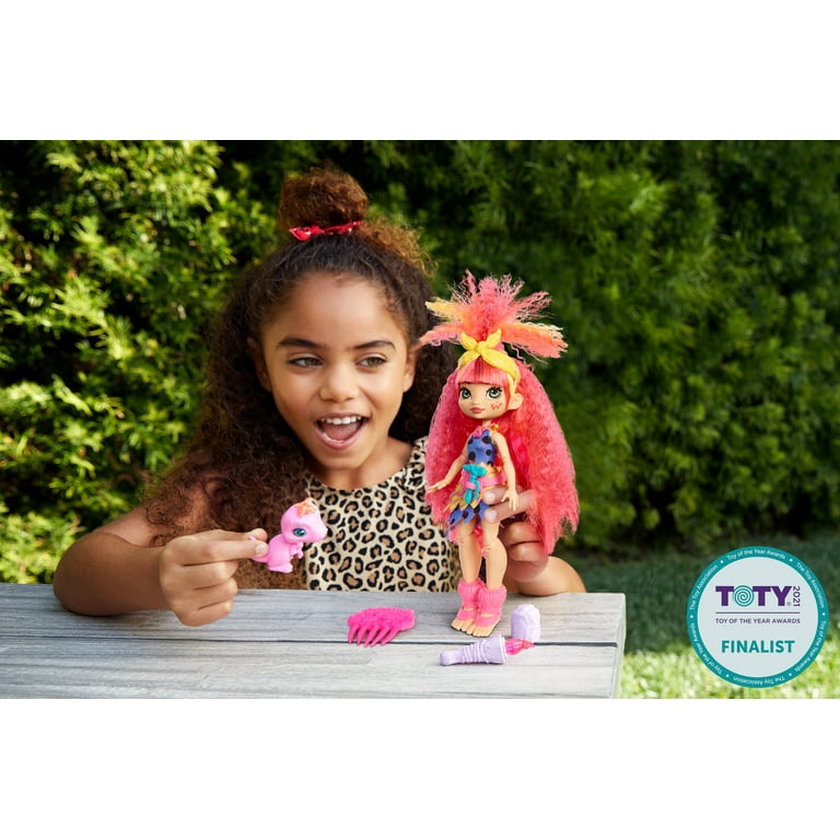 Cave Club Emberly Doll 8 10 Inch Prehistoric Fashion Doll with Dinosaur Pet
