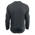 thumbnail image 3 of AZoiNM Men's Henley Neck Long Sleeve T-Shirt Soft Stretch Slim Fit 4 Button Placket Casual Top, 3 of 6
