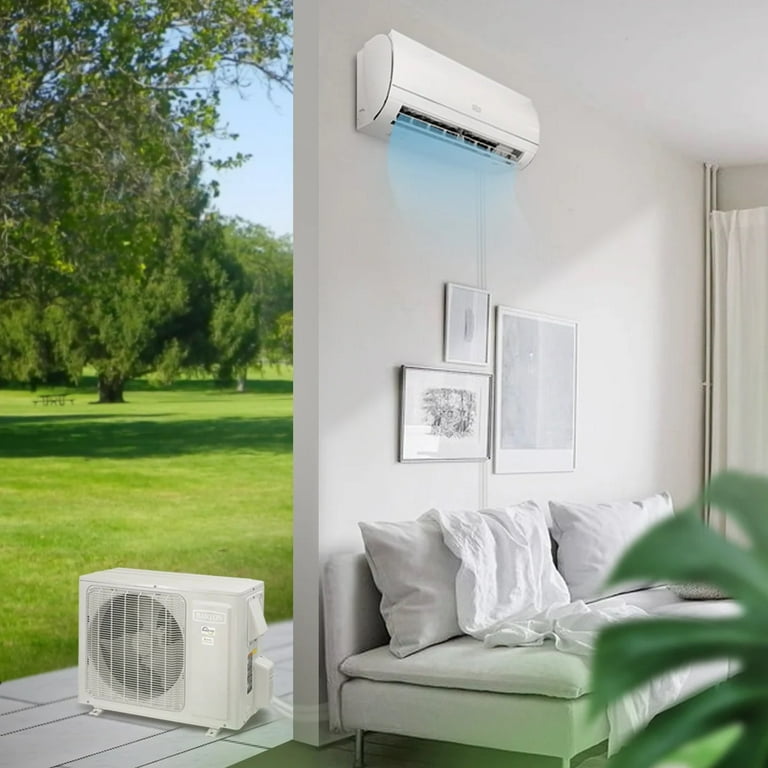 Ductless Mini Split Air Conditioner 12,000 BTU 20 SEER 230V Build-in Wi-Fi Smart Control Ductless Air Conditioner - Walmart.com air conditioner mini split