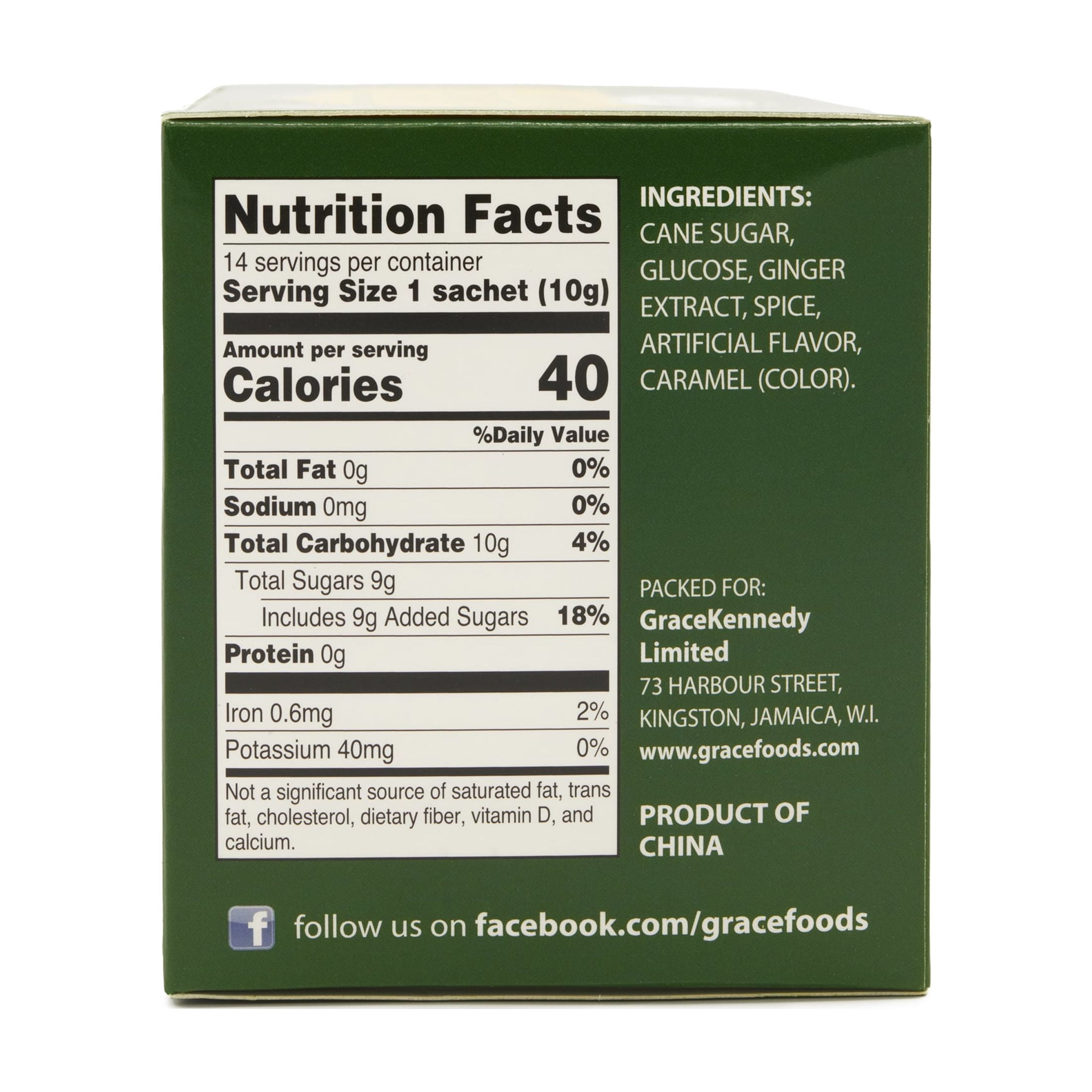 (4 pack) Grace Instant Ginger Tea, 14 Pack Box