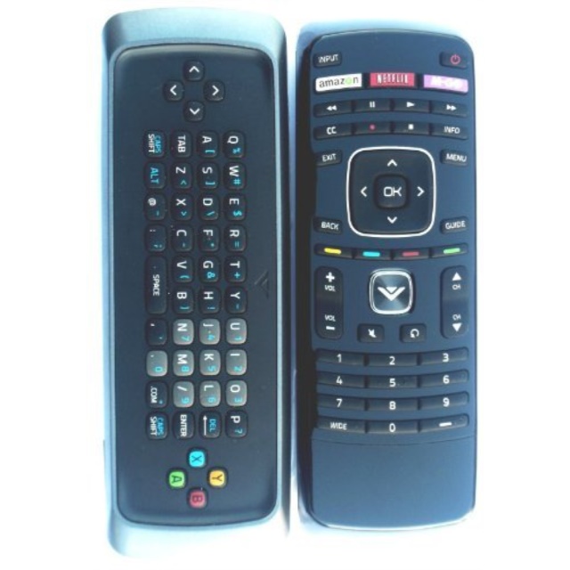 new vizio smart tv dual side keyboard qwerty remote control xrv1tv for